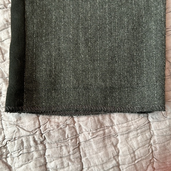 Men’s Zara grey pinstriped pants size small with outer black stripe. - Picture 11 of 13